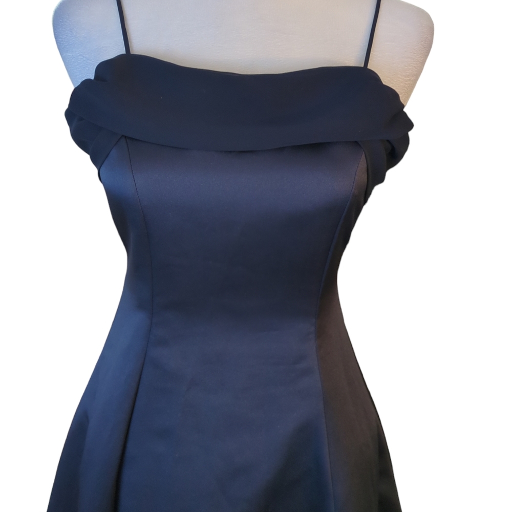 David's bridal Michaelungelo dress size 10 color Navy blue - Picture 2 of 7